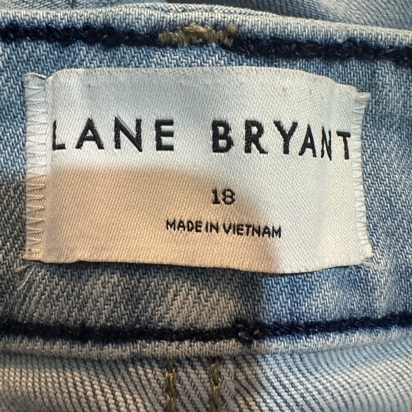 Lane Bryant size 18 flex magic waistband curvy fit high rise flare light denim - Picture 8 of 13